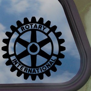 Amazon.com: Rotary International Black Decal Car Truck Window Sticker ...