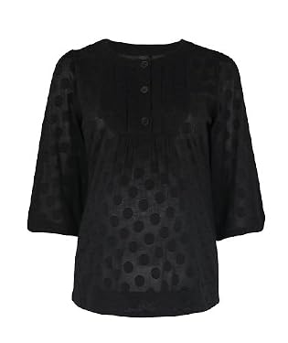 3/4 sleeve burnout spot blouse 10

