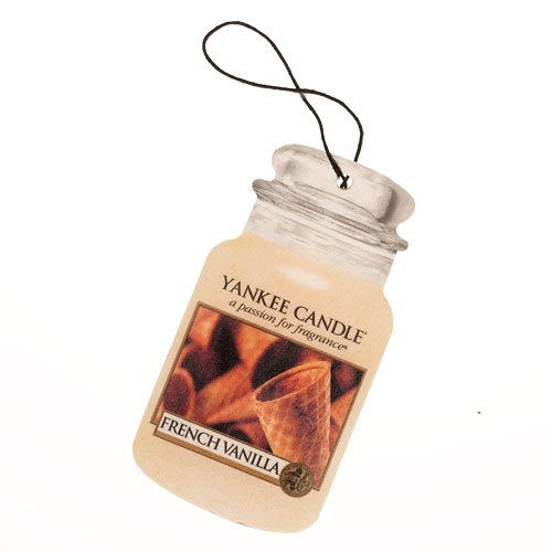 Yankee Candle 1020343 French Vanilla Jar car Freshner Cream, 1 Pack