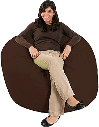 Jumbo FufSack Chocolate Brown Microfiber Bean Bag Chair