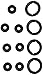 Genuine Honda 12030-PR4-000 Head Cover Gasket Set
