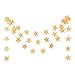 YARBAR Gold Color 7cm Star Garland (13 Feet Long) Wedding Birthday Party