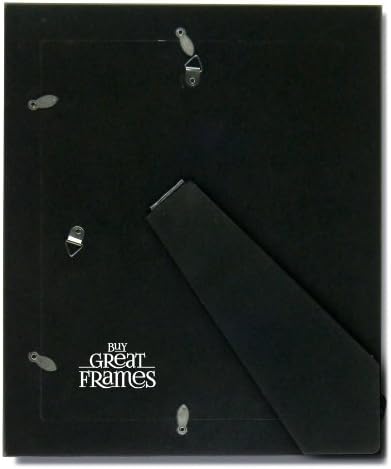 Set of 3 - 8x10 Ornate Heritage Gold Photo Frames with Clear Glass, Easel Back and single Warm White Mats for 5x7.