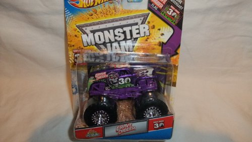 HOT WHEELS MONSTER JAM PURPLE SPECTRAFLAMES 30TH ANNIVERSARY GRAVE DIGGER DIE-CAST MONSTER TRUCK