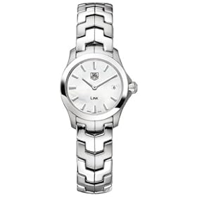 TAG Heuer Women's Link White Mother of Pearl Watch #WJF1410.BA0585