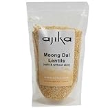 Ajika Moong, Mung Dal Split and No Skin Lentils, Delicate Flavor, 14-Ounce