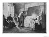 The Death of Emma, Her Husband is Distraught Art Giclee Poster Print by Albert Fourie, 24x18