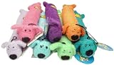 Loofa Dog 12" Plush Dog Toy, Colors May Vary