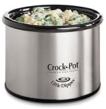 Rival 32041-W 16 oz Little Dipper White Stoneware Slow Cooker Crock Pot