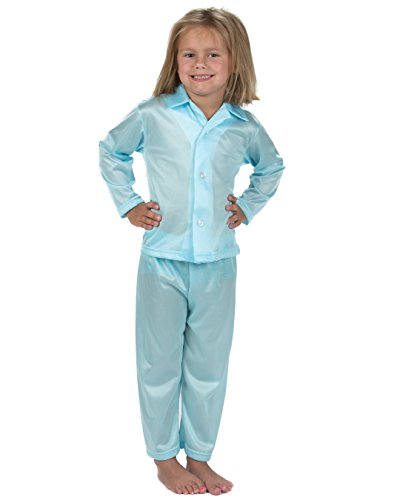 Laura Dare Baby Girls Basics Unisex Tailored Ice Blue Pajamas, 24m