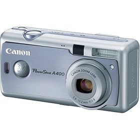 Canon PowerShot A400 3.2MP Digital Camera with 2.2x Optical Zoom (Blue) by Canon