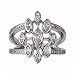 1.00ct tw diamond modern vintage right hand ring (Platinum)