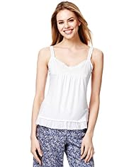 Limited Collection Sequin Embellished Vest Pyjama Top