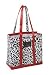 Bungalow Scout - Mini Deano Tote Bag - Leopard Noir w/ Red Faux Leather Trim - 12554