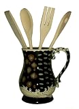 UTENSIL HOLDER WITH TOOLS EXSPOTICA DECOR BLACK/BROWN