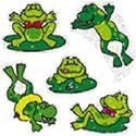 DAZZLE STICKERS FROGS 75-PK ACID AND LIGNIN FREE
