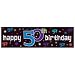 The Party Continues 50th Metallic Giant Sign Banner 65in x 20in