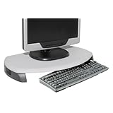 Kantek Monitor Stand/Keyboard Storage,23x13-1/4x3 Inches,Two Tone Gray