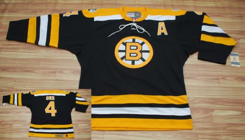 Boston Bruins NHL Jerseys #4 Jerseys Bobby Orr Vintage Hockey Jersey Wholesale Mixed Order Size 48-56
