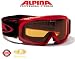 Sports : ALPINA SCOUT Kinder Skibrille Snowboardbrille rot