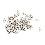 uxcell 家具食器棚のメタルホルダー 　棚だボ　棚受け　金属製品　シェルフのピン　釘のサポート　5mm　50枚