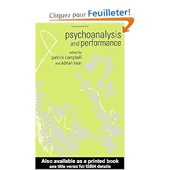 Psychoanalysis and Performance
