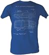 Back To The Future Delorean Schematic Mens T-shirt