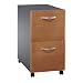 Bush Furniture Series C 2 Drawer Vertical Mobile Wood File Cabinet in Natural Cherry