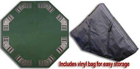 8 Player 4-Fold Octagon Texas Hold'em Poker Tabletop