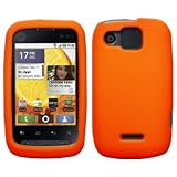 Orange Silicone Skin / Case / Cover for Motorola Citrus / WX445