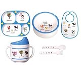 Baby Cie Farm Animals: Les Animaux de la Ferme Melamine Colorful cup,bowls,trays, sets and more