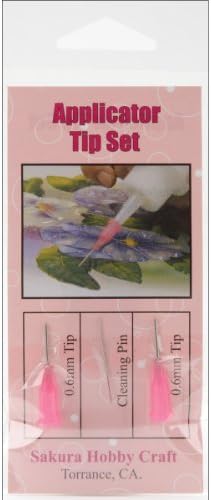 3-D Crystal Lacquer Applicator Tips 2/Pkg-0.6mm