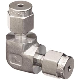 Parker 6EE6-316 316 Stainless Steel A-LOK Union Elbow 3/8" Compression