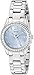 GUESS Women's U0445L5 Sporty Silver-Tone Watch with Blue Dial , Crystal-Accented Bezel and Stainless Steel Pilot Buckle