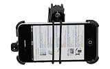 Produkt-Bild: mumbi Fahrradhalter iPhone 4S 4 Motorrad- und Fahrrad Halterung / TwoSave doppelt gesichert / Hoch- + Querformat + Sicherheitsband + Anti Rutsch Matte