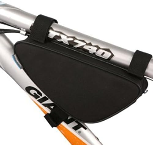 Polade Cycling Bicycle Bike Bag Top Tube Triangle Bag Front Saddle Frame Pouch Outdoor (black)