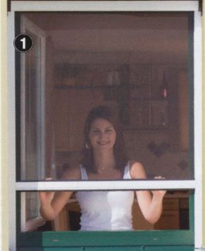 Insektenschutz Klemm-Rollo AluProfi für Fenster 160 cm x 160 cm braun