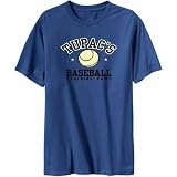 Tupac's Baseball Training Camp Male Names Mens T-Shirt (Steel, Sizes X-Small - XXX-Large)