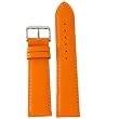 Watch Band Genuine Soft Leather Orange 20mm