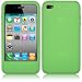 IPHONE 4 / IPHONE 4G SOFT SILICON SKIN CASE - GREEN PART OF THE QUBITS ACCESSORIES RANGE