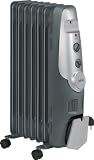 Produkt-Bild: 7 Rippen &Ouml;lradiator mit zus&auml;tzlicher W&auml;rmeregulierung &uuml;ber Thermostatregler. Inkl. Brandschutz-Sicherheitskontaktschalter / zuverl&auml;ssiges Deutsches Markenprodukt (Modell 505520)