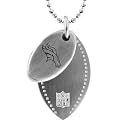 NFL Denver Broncos 2 Piece Steel Sport Tag - 26"