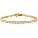 Vermeil (24k Gold over Sterling Silver) Simulated Diamond CZ Tennis Bracelet