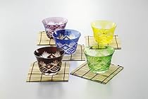 切子 五色冷茶グラスセット（和ガラス）