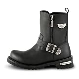 Mens Milwaukee� Afterburner Zip Boots Black by MILWAUKEE MOTORCYCLE