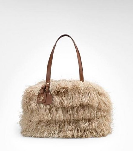 [トリーバーチ] TORY BURCH raffia Zip Satchel/2012春夏