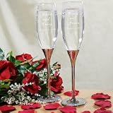 Personalized Wedding Toasting Flutes
