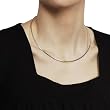 Sterling Silver Round Collar Necklace