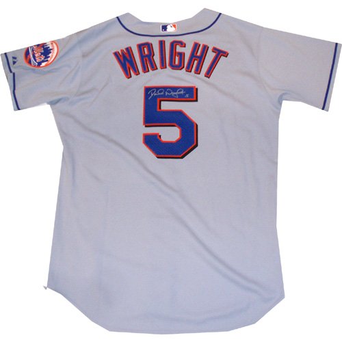 Steiner Sports MLB New York Mets David Wright Mets Authentic Gray Road Jersey