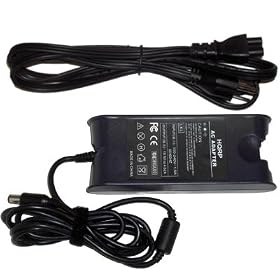 HQRP 90W AC Adapter / Charger for Dell Inspiron 1420 / 1501 / 1505 / 1520 / 1521 / 1525 / 1526 Laptop / Notebook Replacement Power Supply Cord